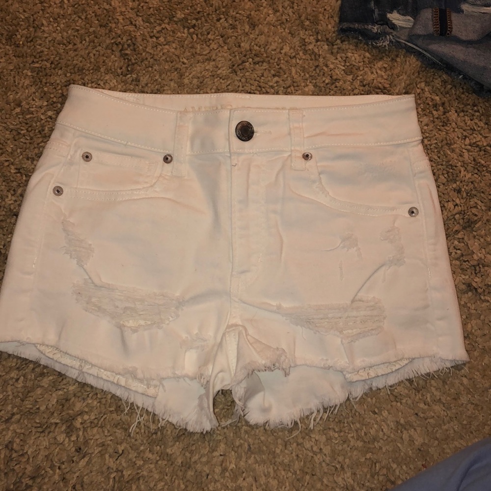 American eagle hi-rise shortie shorts